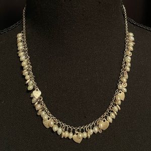 brighton pearl and silver necklace